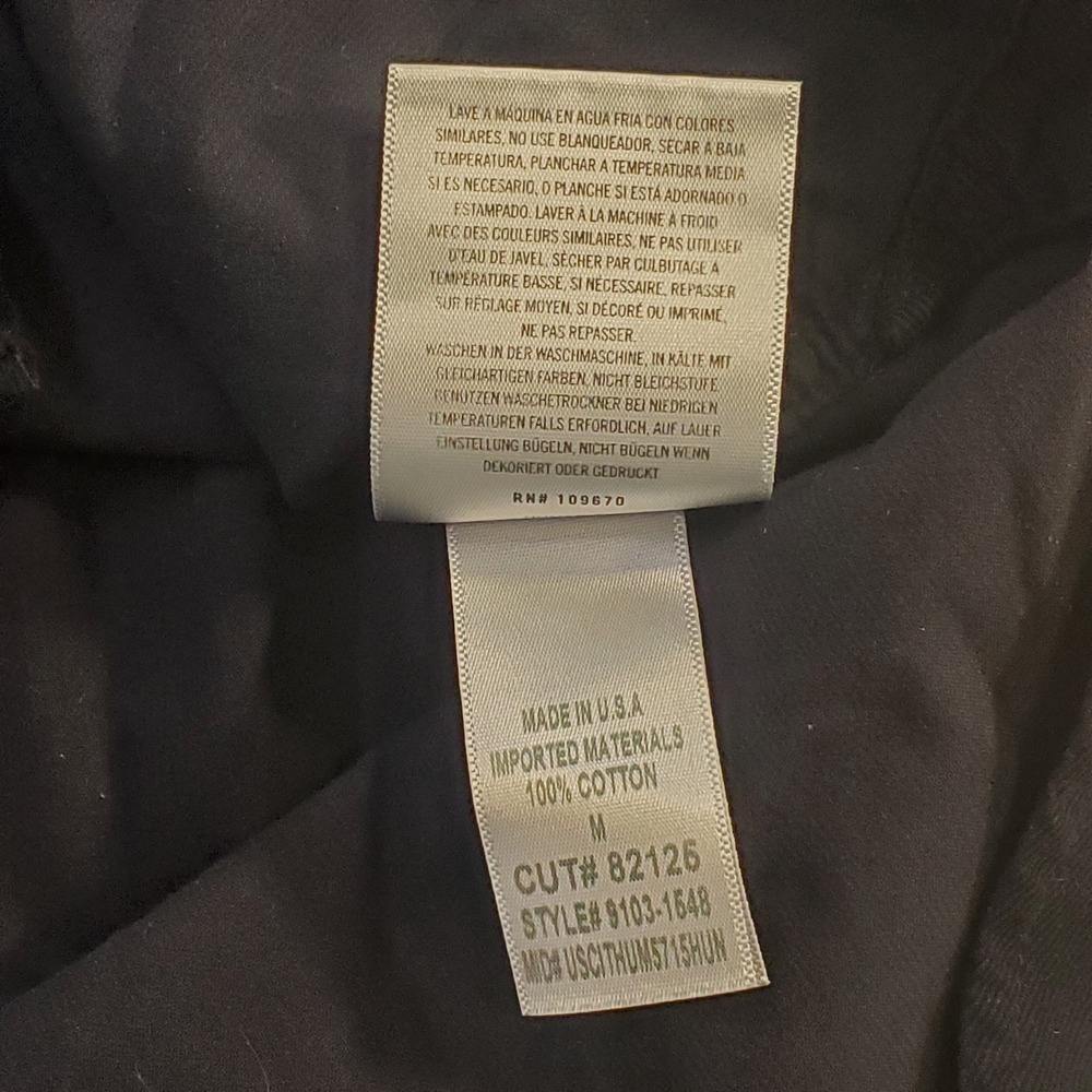 Citizens of Humanity Kayla Button Up Shirt M Blue 100% Cotton Oversized USA Made - Picture 11 of 11
